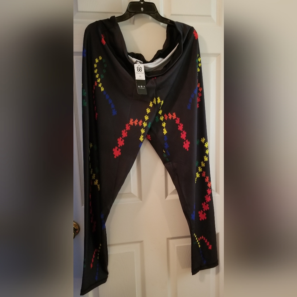 Brick Built Austism Awareness Tights